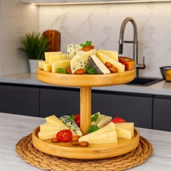 BAMBU 2 KATLI DÖNEN MEKANİZMALI STAND (1158)