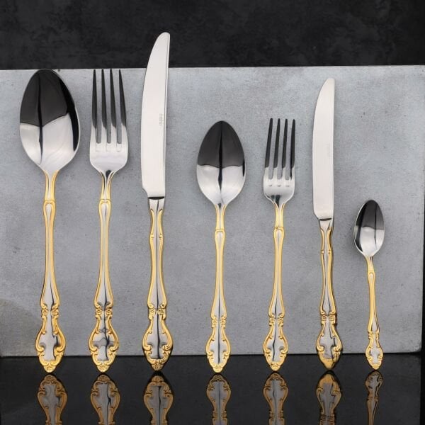 NEHİR ADRİANA 89 PARÇA GOLD ÇKB SET