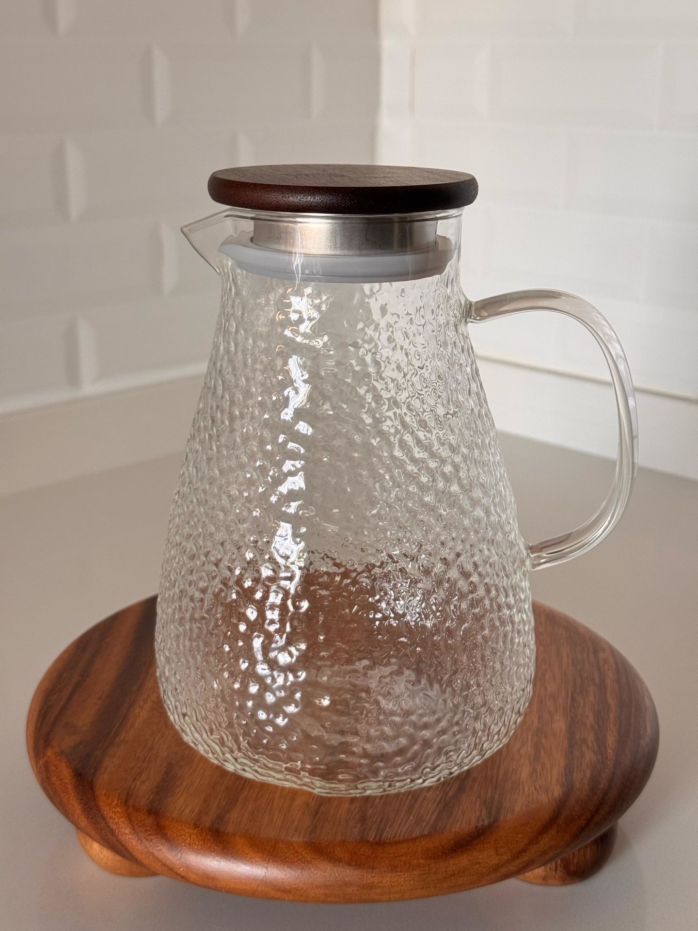 SAVİO WOOD BOROSİLİKAT CAM 2200 ML SÜRAHİ (16471)