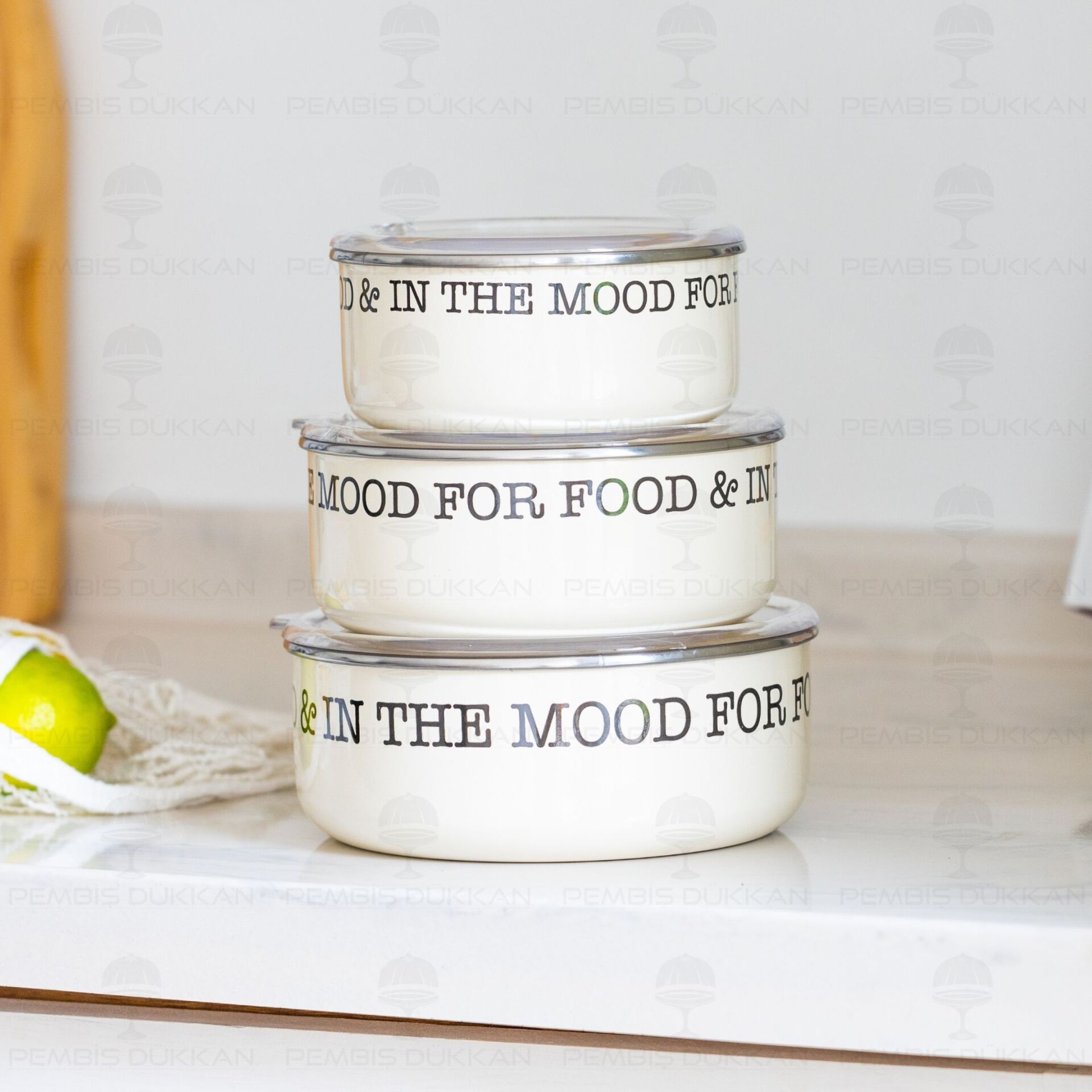 3LÜ EMAYE SAKLAMA KABI SETİ (1020B)