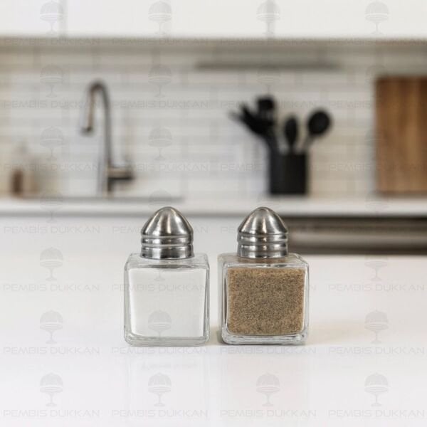 2Lİ MİNİK 20ml CAM TUZLUK & BİBERLİK
