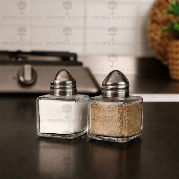 2Lİ MİNİK 20ml CAM TUZLUK & BİBERLİK