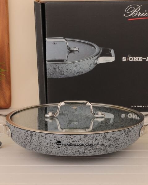 BRİONİ STONE-H 24 CM SAHAN TENCERE