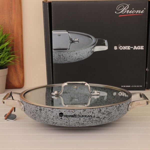 BRİONİ STONE-H 24 CM SAHAN TENCERE