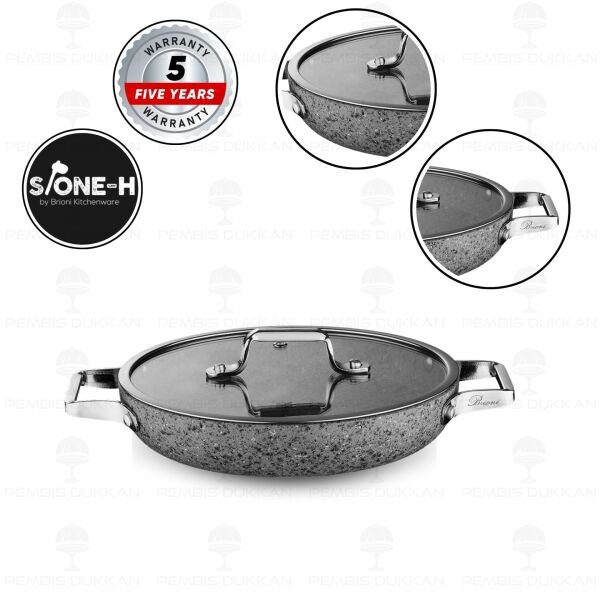 BRİONİ STONE-H 24 CM SAHAN TENCERE