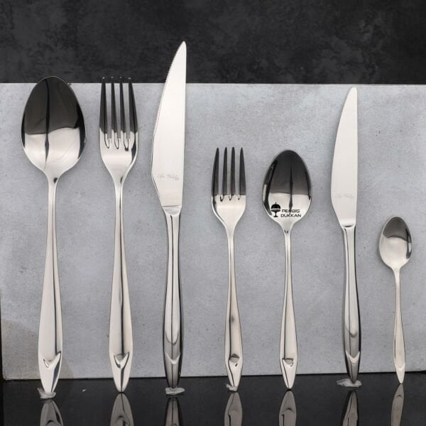 12 KİŞİLİK AR YILDIZ 89 PARÇA PASLANMAZ ÇELİK ÇKB SET NO 1