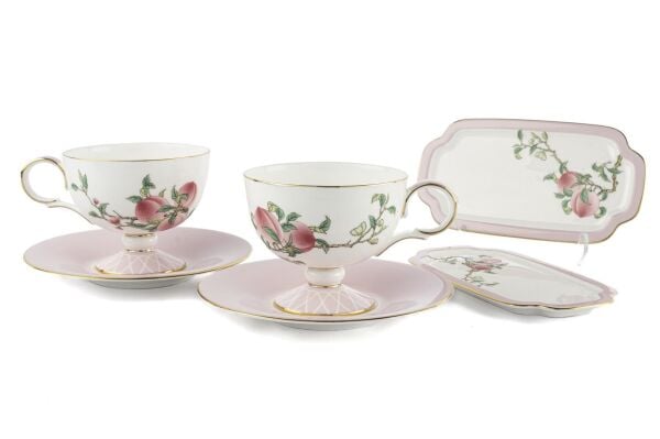 PEACHY 6 PARÇA 2 KİŞİLİK ÇAY FİNCAN TAKIMI