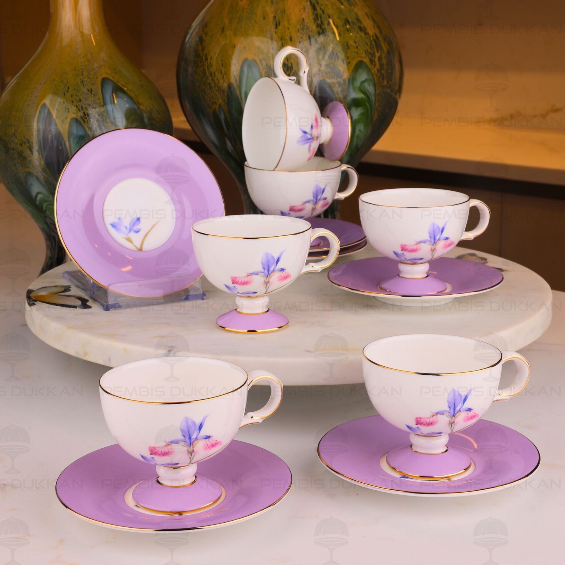 LİLA ROYAL CHARME-VERONICA 6 KİŞİLİK KAHVE FİNCAN TAKIMI (ROY-0103)