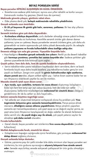 3 Adet Kare 23.5cm Porselen Yemek Kahvaltı Servis (POR1903)