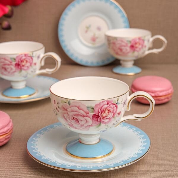 MAVİ ROYAL CHARME-VERONICA 6 KİŞİLİK KAHVE FİNCAN TAKIMI (ROY-0106)