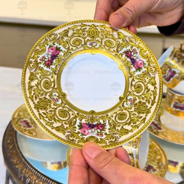 ROYAL CHARME-VOYAGE 24 K. ALTIN 6 KİŞİLİK KAHVE FİNCAN TAKIMI (ROY-0020)