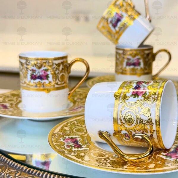 ROYAL CHARME-VOYAGE 24 K. ALTIN 6 KİŞİLİK KAHVE FİNCAN TAKIMI (ROY-0020)