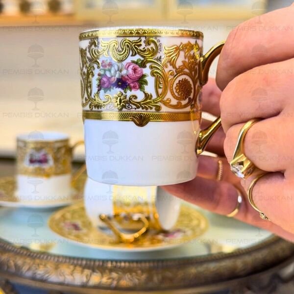 ROYAL CHARME-VOYAGE 24 K. ALTIN 6 KİŞİLİK KAHVE FİNCAN TAKIMI (ROY-0020)