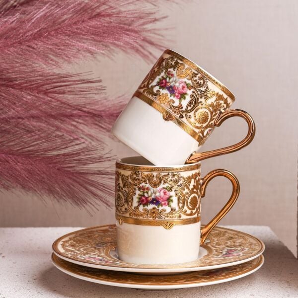 ROYAL CHARME-VOYAGE 24 K. ALTIN 6 KİŞİLİK KAHVE FİNCAN TAKIMI (ROY-0020)