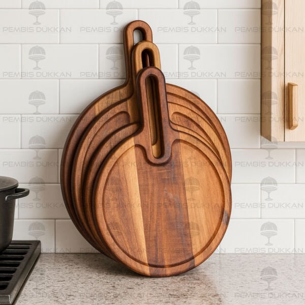 AKASYA KULPLU PEYNİR TABAĞI & TEZGAH ARKASI PANO (7B115)