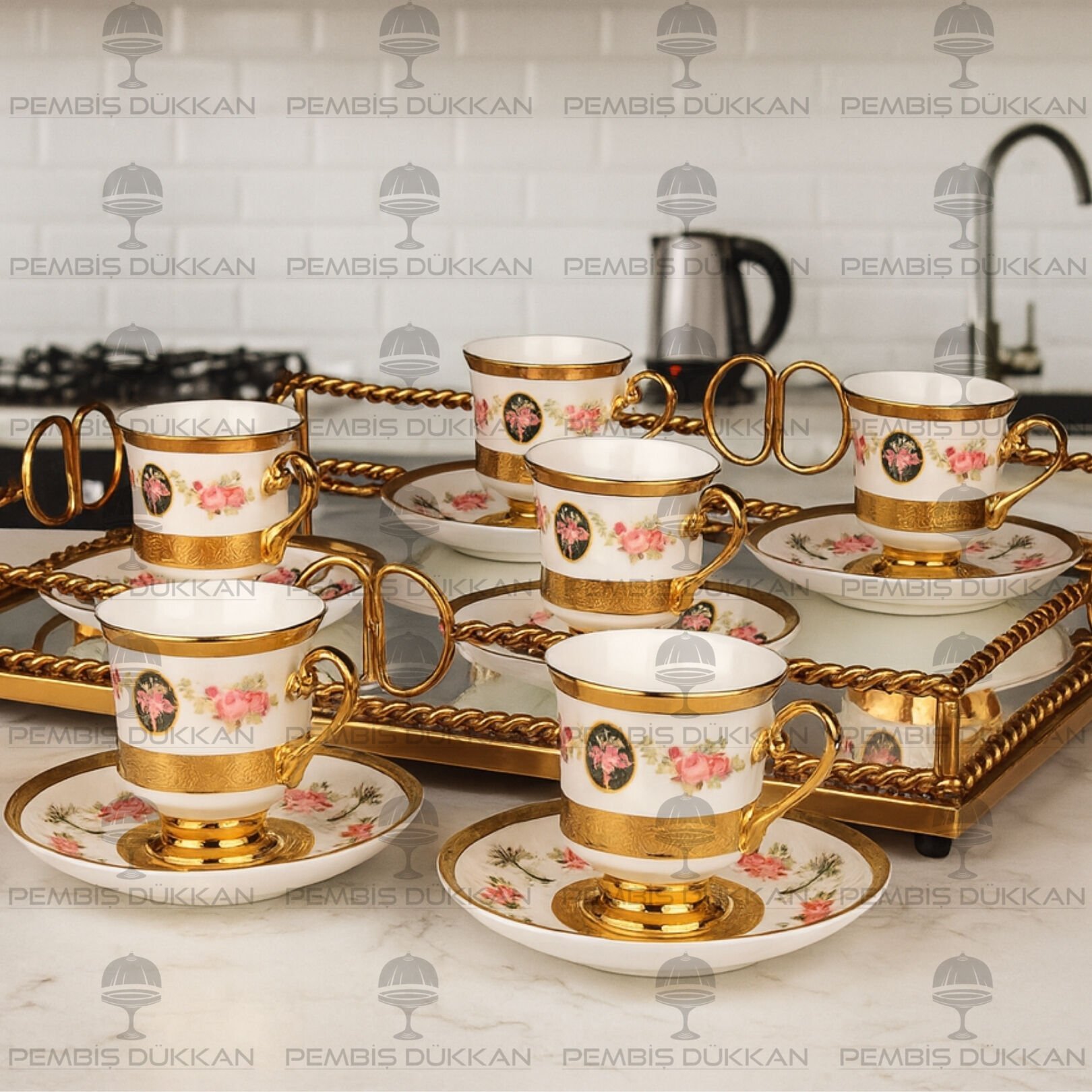 6 KİŞİLİK AYAKLI MODDOX FİNCAN TAKIMI