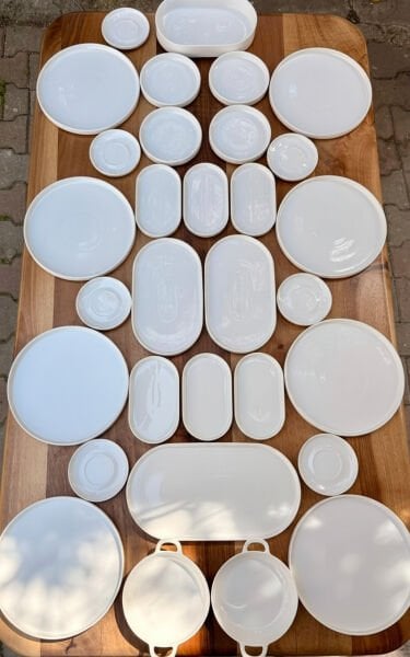 32 PARÇA CAPİTAL PORSELEN 5 ÇAYI & KAHVALTI SET (KİŞİ ADEDİ SEÇİNİZ)