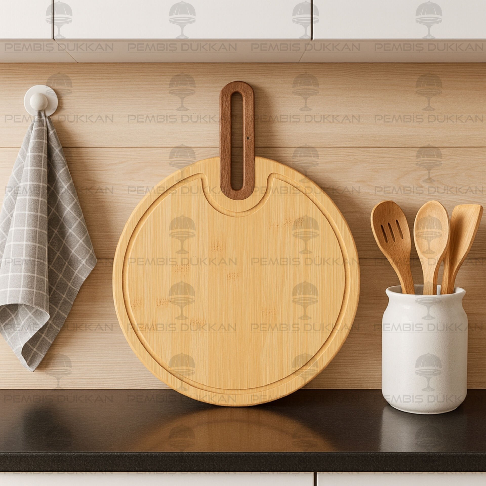 YUVARLAK BAMBU KESİM PANOSU (7B83)