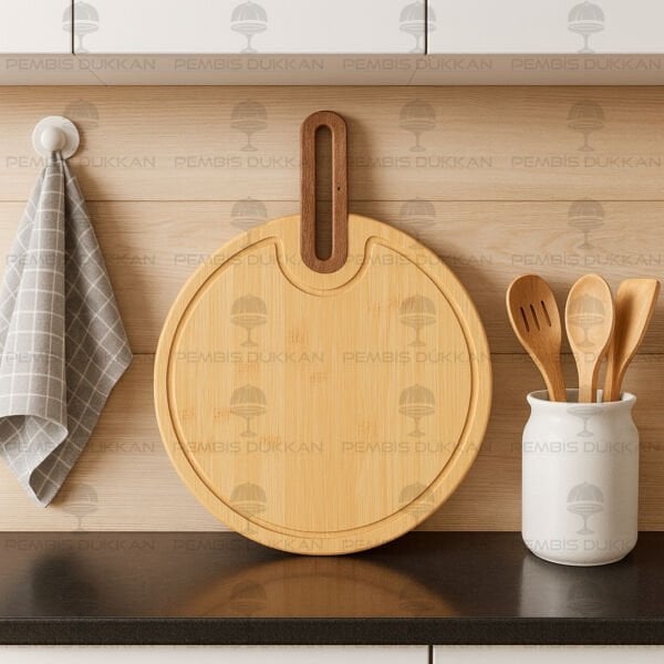 YUVARLAK BAMBU KESİM PANOSU (7B83)