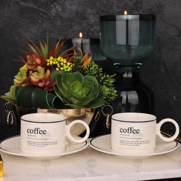 COFFEE MİNİMAL 2 KİŞİLİK FİNCAN TAKIMI
