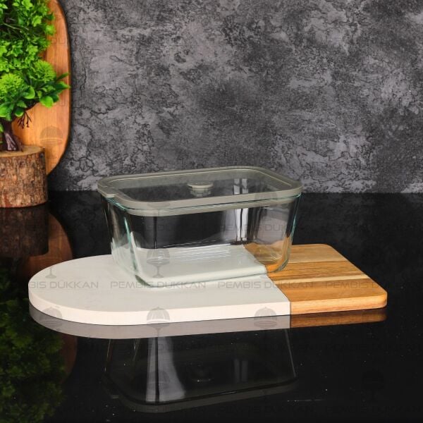 HIELO GRİ 4 LÜ CAM VAKUMLU SAKLAMA KABI (6664)