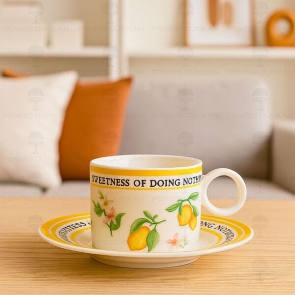 LİMONLU 2 KİŞİLİK FİNCAN TAKIMI