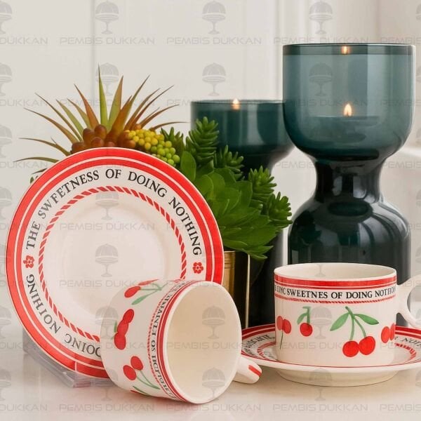 KİRAZLI 2 KİŞİLİK FİNCAN TAKIMI