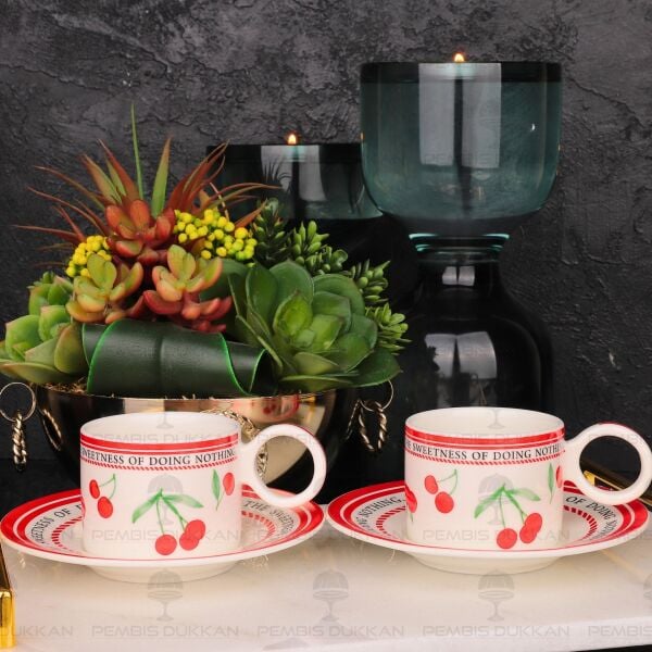 KİRAZLI 2 KİŞİLİK FİNCAN TAKIMI