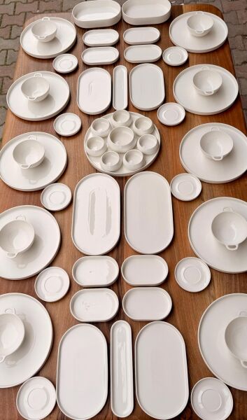 57 PARÇA  CAPİTAL PORSELEN 5 ÇAYI & KAHVALTI SET NO 2 (KİŞİ ADEDİ SEÇİNİZ)