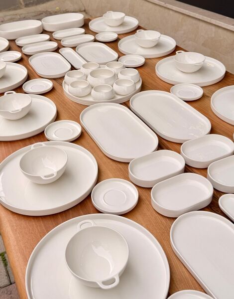 57 PARÇA  CAPİTAL PORSELEN 5 ÇAYI & KAHVALTI SET NO 2 (KİŞİ ADEDİ SEÇİNİZ)