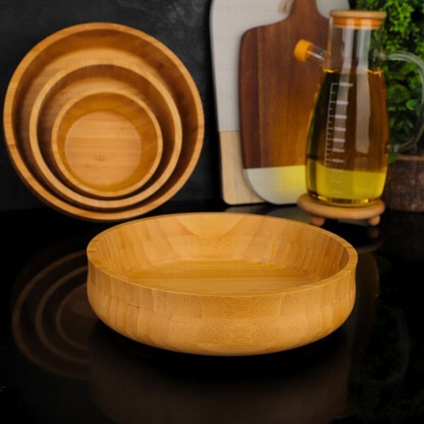 7B123  BAMBU 24 CM BÜYÜK BOY BOHEM KASE