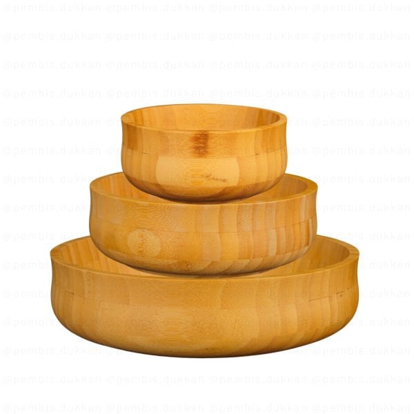 7B123  BAMBU 24 CM BÜYÜK BOY BOHEM KASE