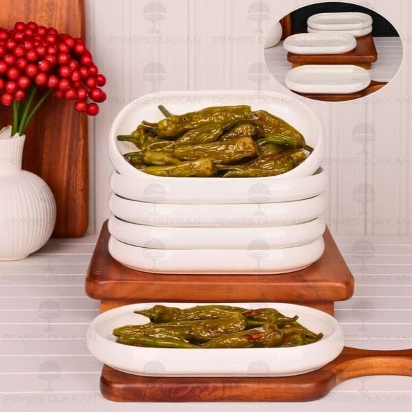 1 ADET VENTO Mien OVAL PORSELEN GENİŞ KAHVALTILIK KASE (25071)