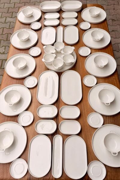 55 PARÇA CAPİTAL PORSELEN 5 ÇAYI & KAHVALTI SET (KİŞİ ADEDİ SEÇİNİZ)