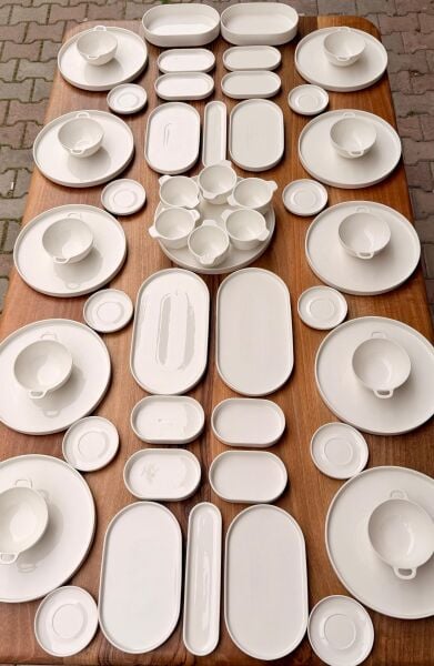 55 PARÇA CAPİTAL PORSELEN 5 ÇAYI & KAHVALTI SET (KİŞİ ADEDİ SEÇİNİZ)