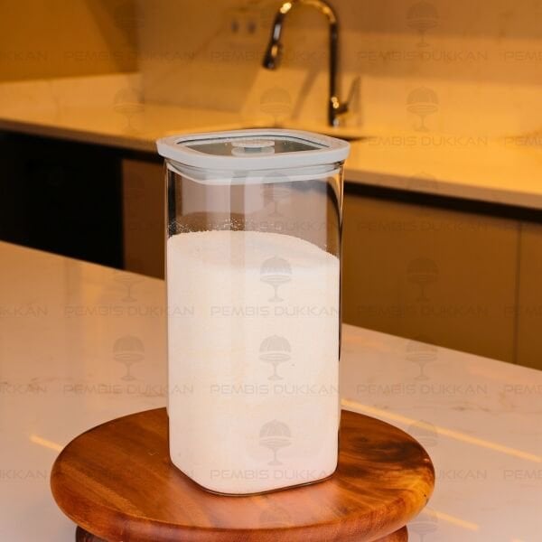 SNUG 1600ML GRİ SİLİKON VAKUM KAPAKLI KAVANOZ (6228)