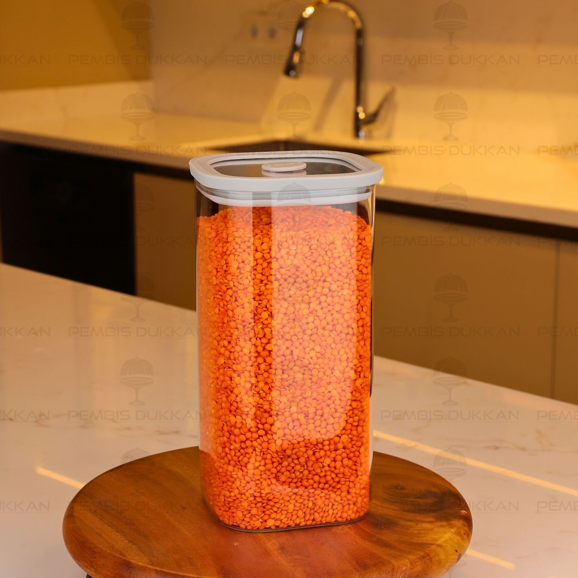 SNUG 1600ML GRİ SİLİKON VAKUM KAPAKLI KAVANOZ (6228)