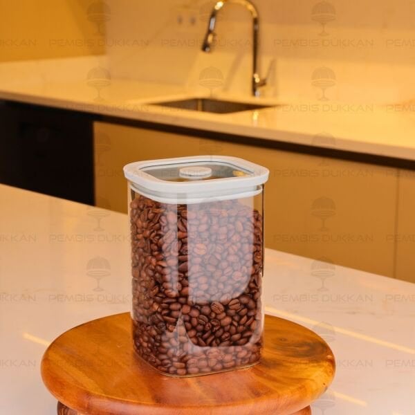 SNUG 1200ML GRİ SİLİKON VAKUM KAPAKLI KAVANOZ (6227)