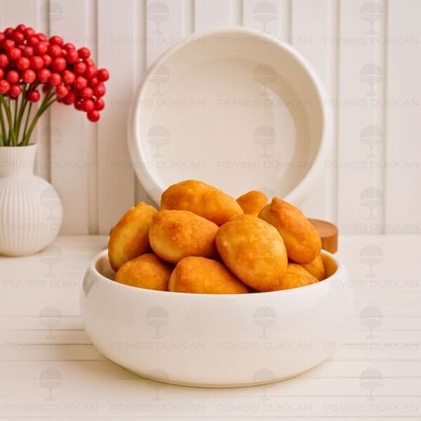 1 ADET VENTO Mien 22CM PORSELEN DERİN MASA ORTASI SALATA & MEZE SERVİS (25064)