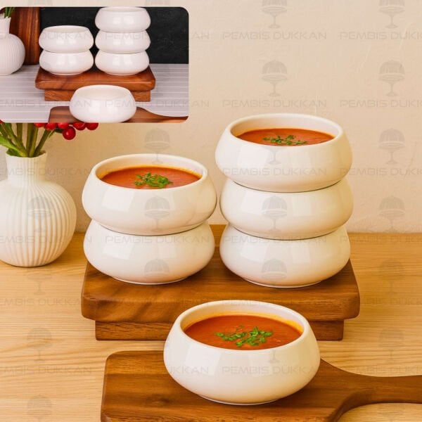 1 Adet Vento Mien 11.5cm Porselen Çorba & Kahvaltılık Kase (25063)