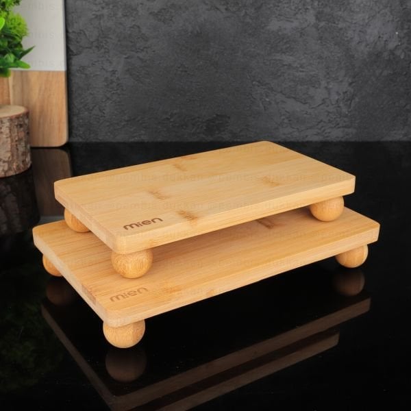 BAMBU TOP AYAKLI DİKDÖRTGEN SUNUMLUK KÜÇÜK (538)