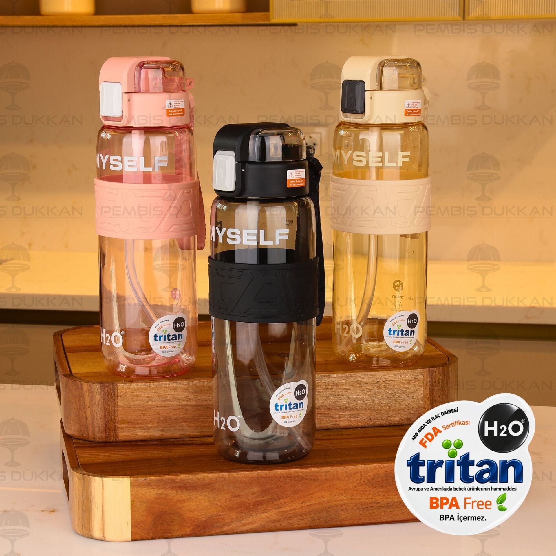 Tritan Matara 1000ml (47225) (Renk Seçiniz)
