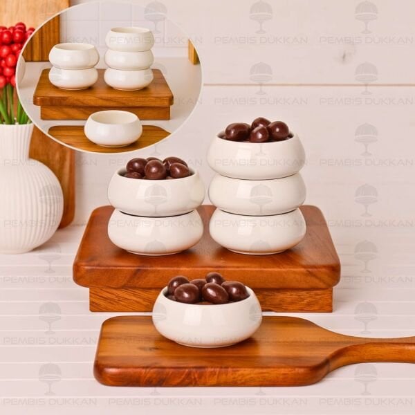 1 ADET VENTO Mien 8.5CM PORSELEN KÜÇÜK REÇEL KASE (25061)