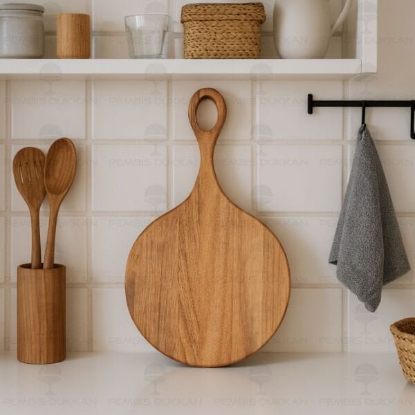 AKASYA KULPLU PEYNİR TABAĞI & TEZGAH ARKASI PANO (8B35)