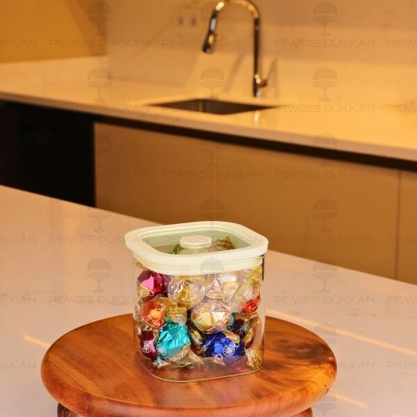 SNUG 750ML KREM SİLİKON VAKUM VAKUM KAPAKLI KAVANOZ (6226)