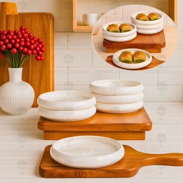 1 ADET VENTO Mien 14CM PORSELEN DÜZ KAHVALTILIK KASE (25067)