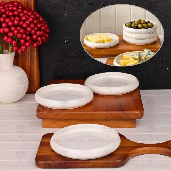 1 ADET VENTO Mien 14CM PORSELEN DÜZ KAHVALTILIK KASE (25067)