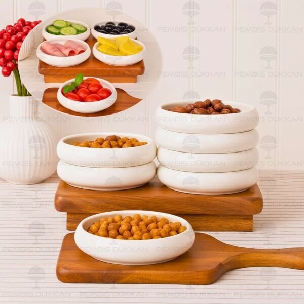 1 ADET VENTO Mien 13CM PORSELEN DÜZ KAHVALTILIK KASE (25068)