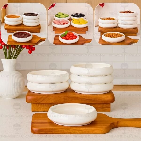 1 ADET VENTO Mien 13CM PORSELEN DÜZ KAHVALTILIK KASE (25068)