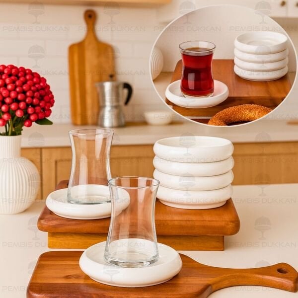 1 ADET VENTO Mien 11.5CM PORSELEN ÇAY TABAĞI (25074)